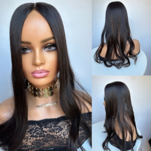 ‘BABY SIS’ • 3.5×5″ Base •  Virgin Dark Brown • 22″ • 69G