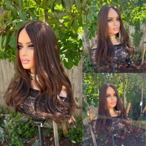 SKINNY ‘VIVID BROWN’ • 21″ LENGTH • 135G