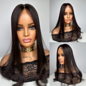 Medium Sis LOW DENSITY SILK HAIR TOPPER • 21" LENGTH