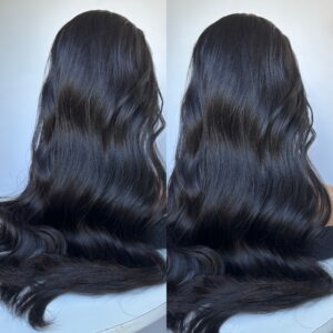 Virgin Darkest Brown Super Flat Hair Topper - Choose Length