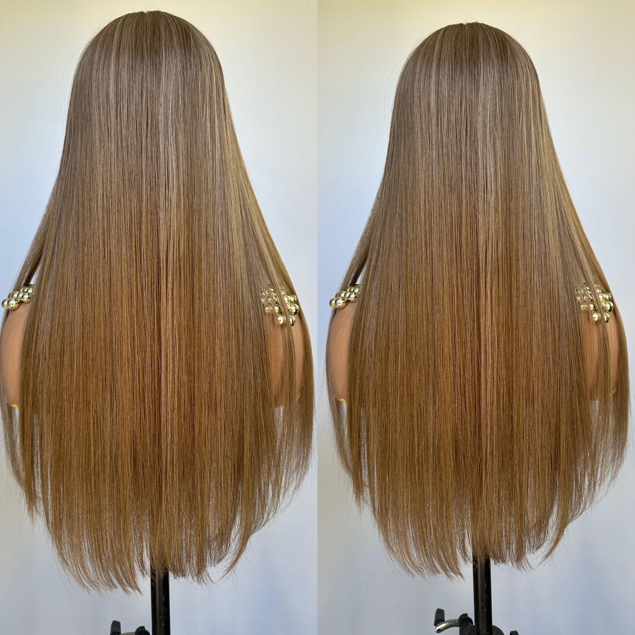 'HONEY' • 25-26" LENGTH • 155G •CLIP IN HAIR TOPPER UK 2 'HONEY' • 25-26" LENGTH • 155G •CLIP IN HAIR TOPPER UK - Image 2