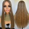 'HONEY' • 25-26" LENGTH • 155G •CLIP IN HAIR TOPPER UK - Image 6