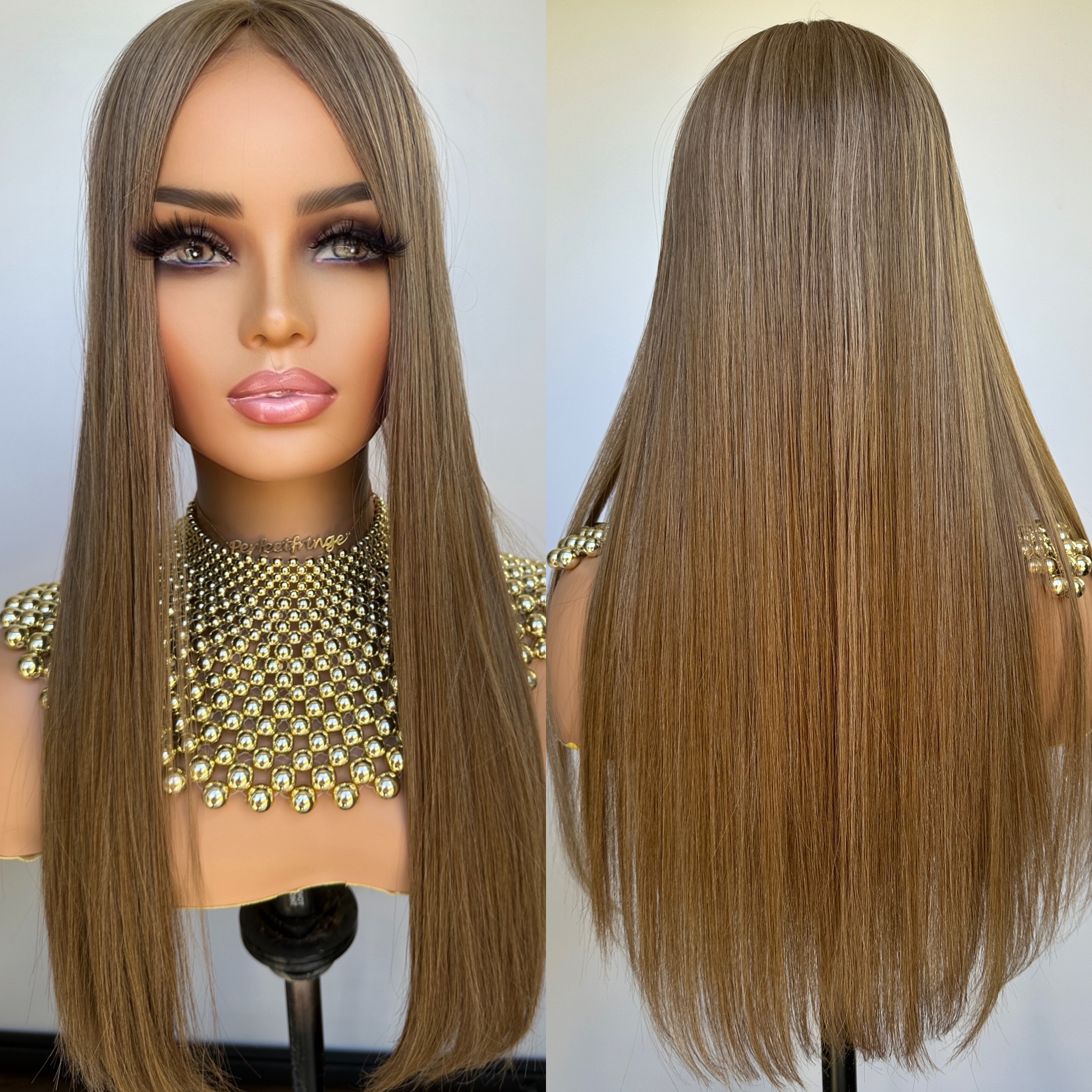 'HONEY' • 25-26" LENGTH • 155G •CLIP IN HAIR TOPPER UK 1 'HONEY' • 25-26" LENGTH • 155G •CLIP IN HAIR TOPPER UK