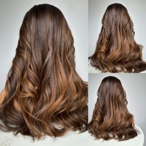 'ELEGANCE' • 22" LENGTH • 158G • BALAYAGE LUXURY SILK HAIR TOPPER
