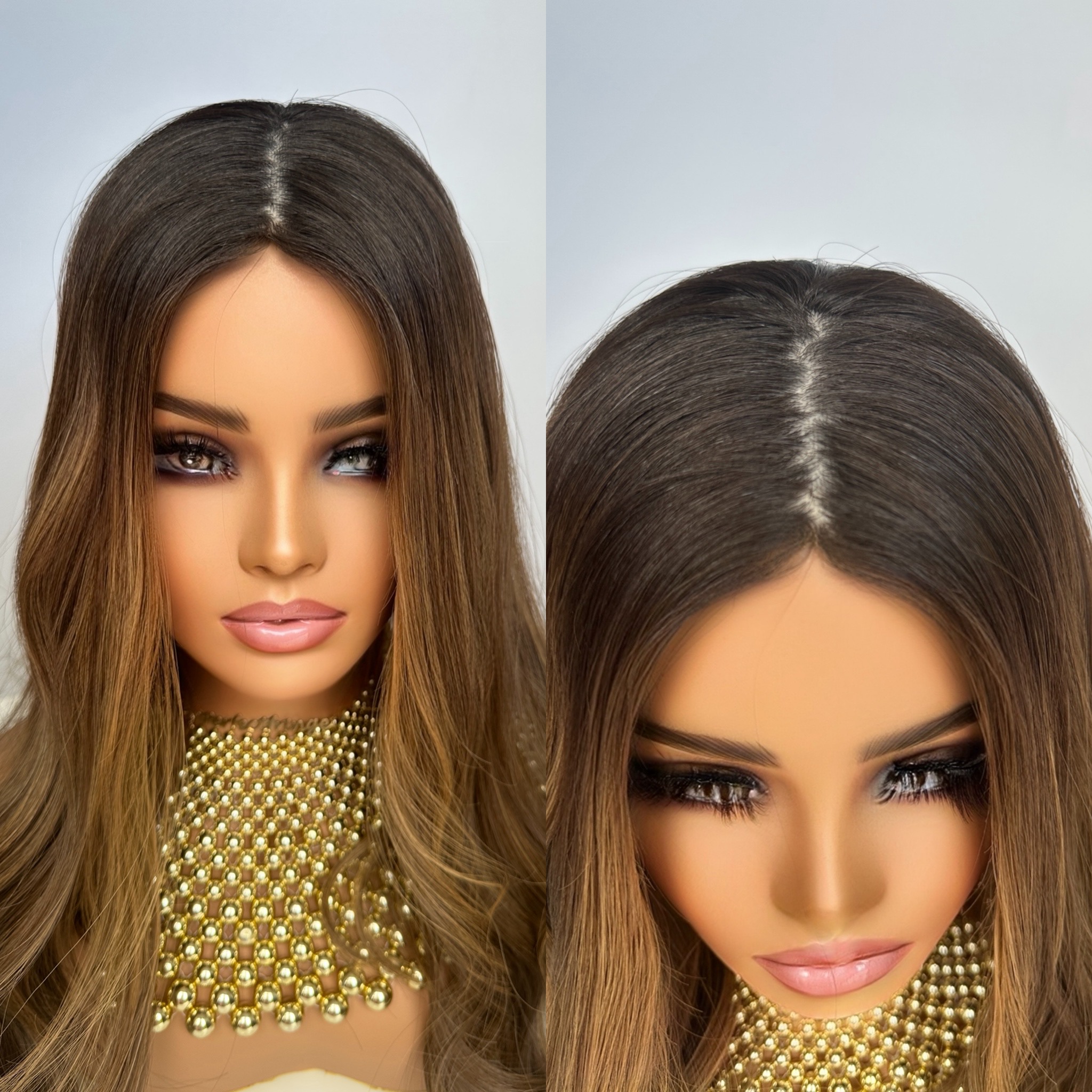 'TOFFEE CRUMBLE' • 20" LENGTH • 169G •BEST HAIR TOPPER UK 9 'TOFFEE CRUMBLE' • 20" LENGTH • 169G •BEST HAIR TOPPER UK - Image 9