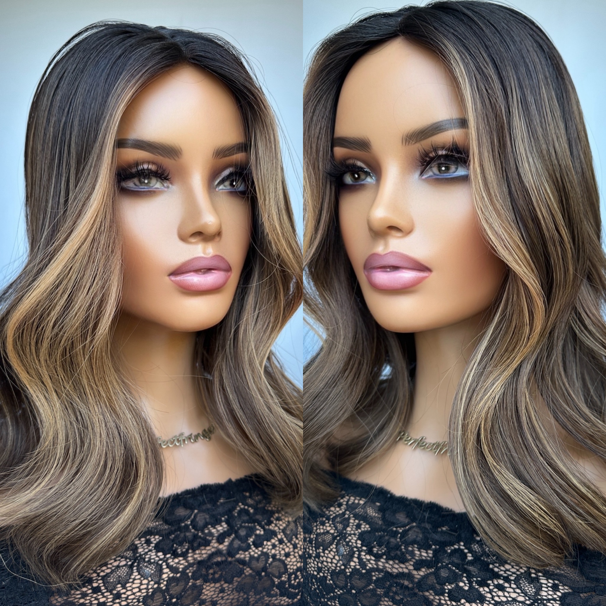 'COOKIE DOUGH' • 17 LENGTH • 130G • LUXURY HAIR TOPPER UK 5 'COOKIE DOUGH' • 17 LENGTH • 130G • LUXURY HAIR TOPPER UK - Image 5