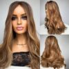 'CARAMEL GOLD' • 21" LENGTH • 145G • LUXURY SILK HAIR TOPPER - Image 2