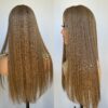 'HONEY' • 25-26" LENGTH • 155G •CLIP IN HAIR TOPPER UK - Image 5