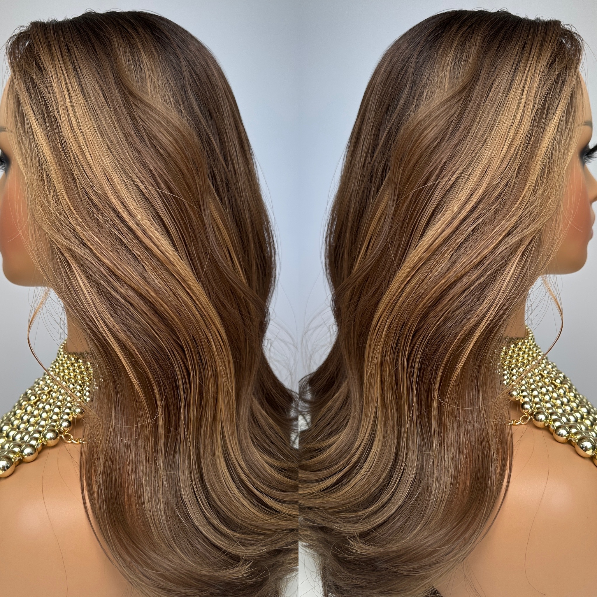'TOFFEE CRUMBLE' • 20" LENGTH • 169G •BEST HAIR TOPPER UK 5 'TOFFEE CRUMBLE' • 20" LENGTH • 169G •BEST HAIR TOPPER UK - Image 5