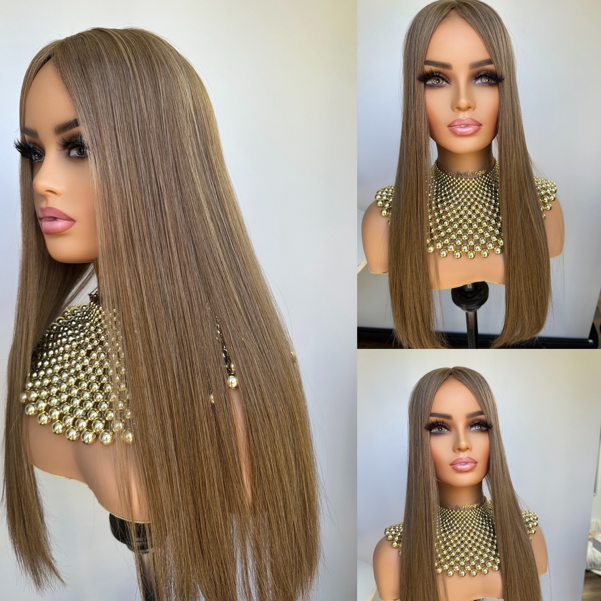 'HONEY' • 25-26" LENGTH • 155G •CLIP IN HAIR TOPPER UK 8 'HONEY' • 25-26" LENGTH • 155G •CLIP IN HAIR TOPPER UK - Image 8