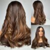 'ELEGANCE' • 22" LENGTH • 158G • BALAYAGE LUXURY SILK HAIR TOPPER - Image 2