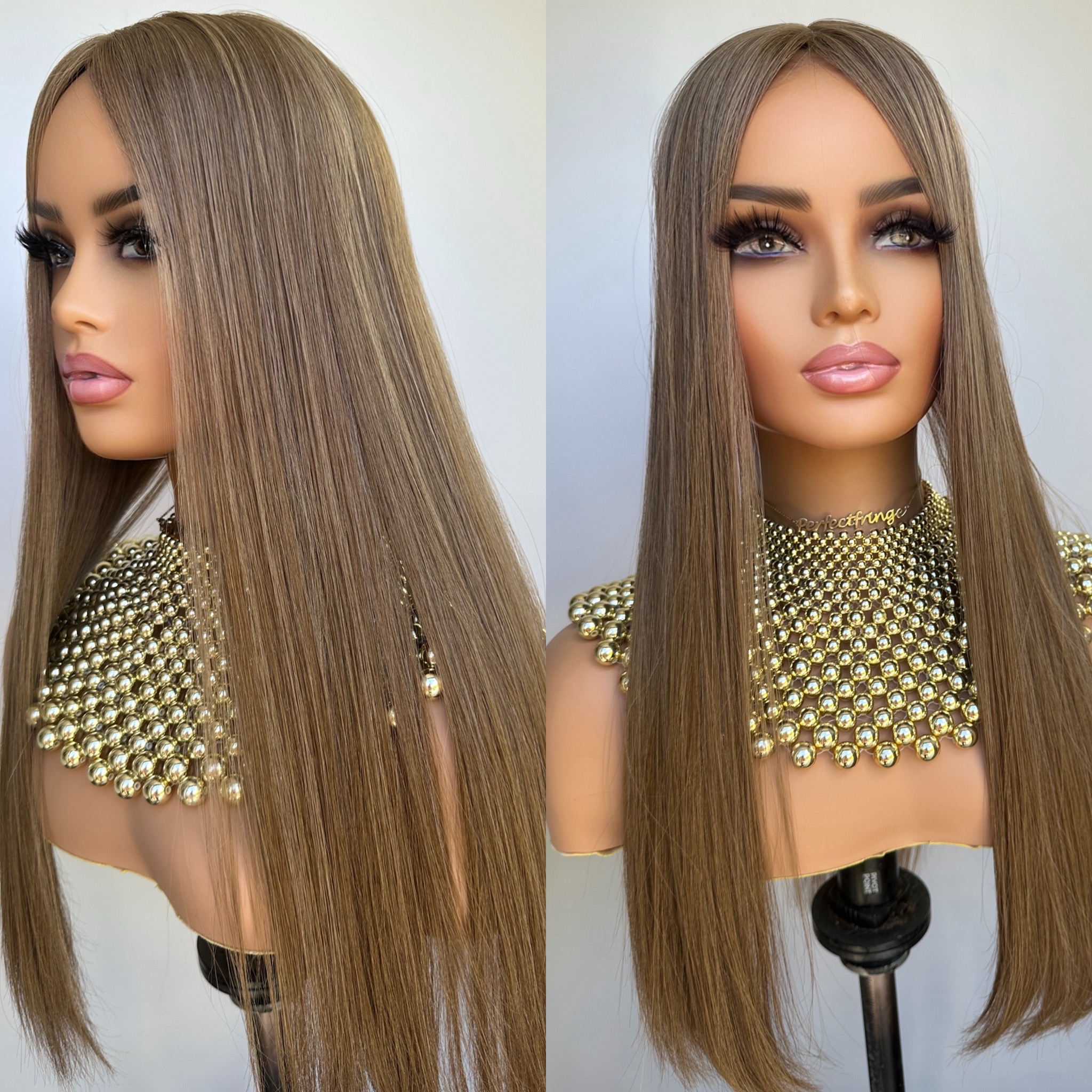 'HONEY' • 25-26" LENGTH • 155G •CLIP IN HAIR TOPPER UK 4 'HONEY' • 25-26" LENGTH • 155G •CLIP IN HAIR TOPPER UK - Image 4