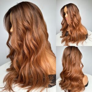 'CHILLI' • 23" LENGTH • 180G • AUBURN UK SILK HAIR TOPPER