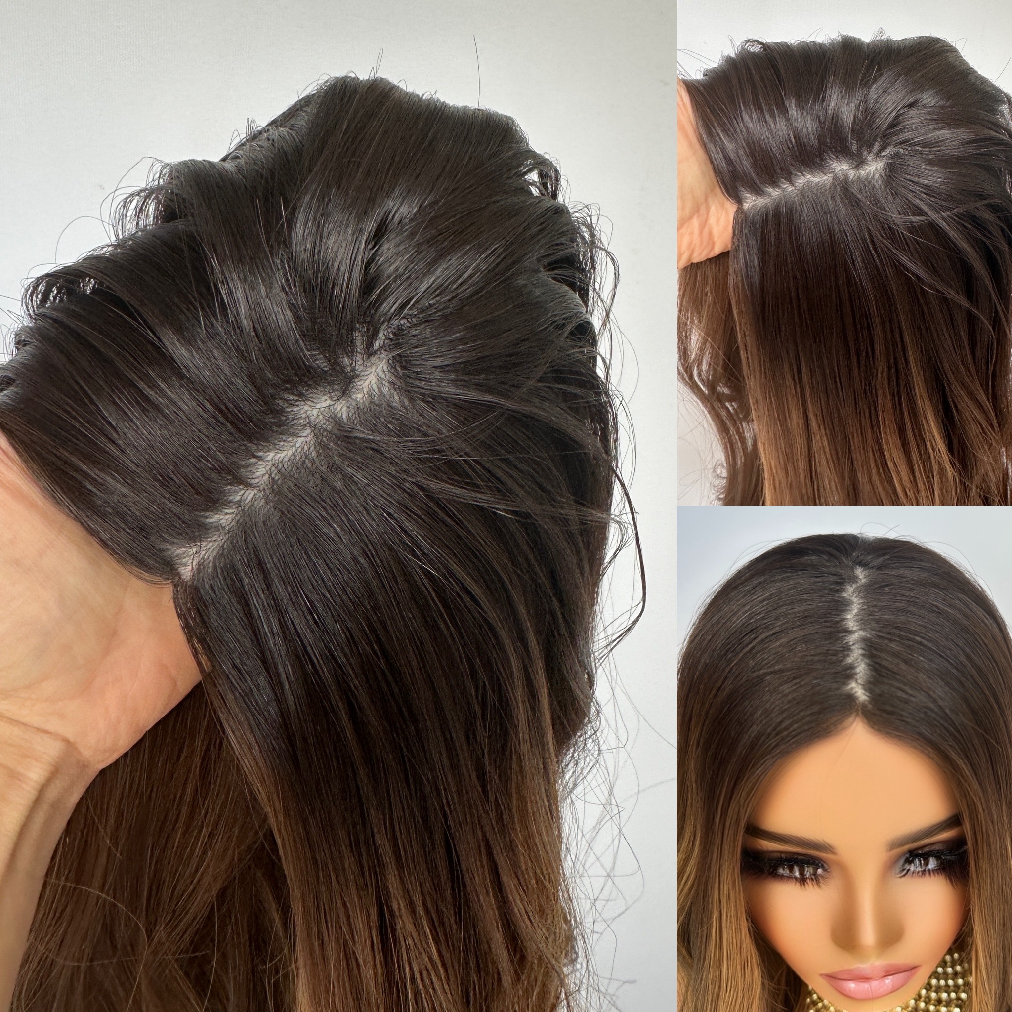 'TOFFEE CRUMBLE' • 20" LENGTH • 169G •BEST HAIR TOPPER UK 8 'TOFFEE CRUMBLE' • 20" LENGTH • 169G •BEST HAIR TOPPER UK - Image 8