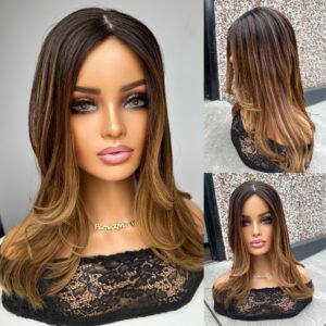 'PUMPKIN LATTE' • 18-19" LENGTH • 125G •SKINNY LOW DENSITY (no returns)