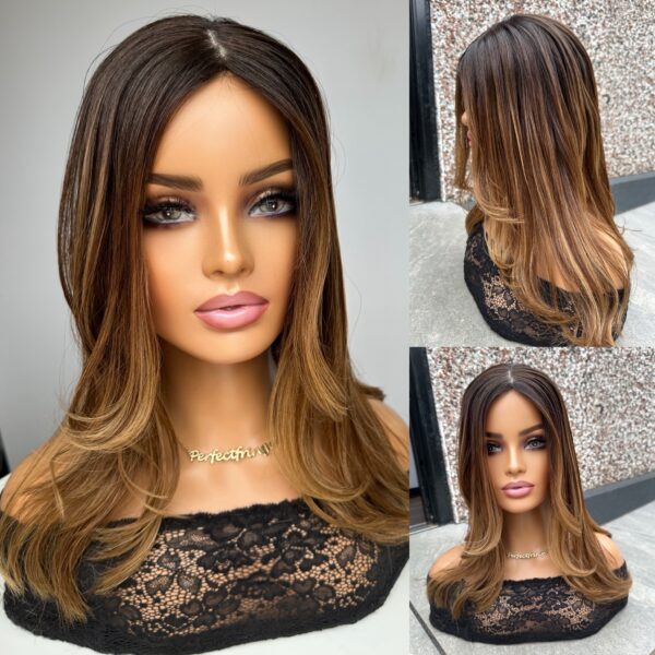 'PUMPKIN LATTE' • 18-19" LENGTH • 125G •SKINNY LOW DENSITY (no returns)