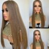 'HONEY' • 25-26" LENGTH • 155G •CLIP IN HAIR TOPPER UK - Image 3