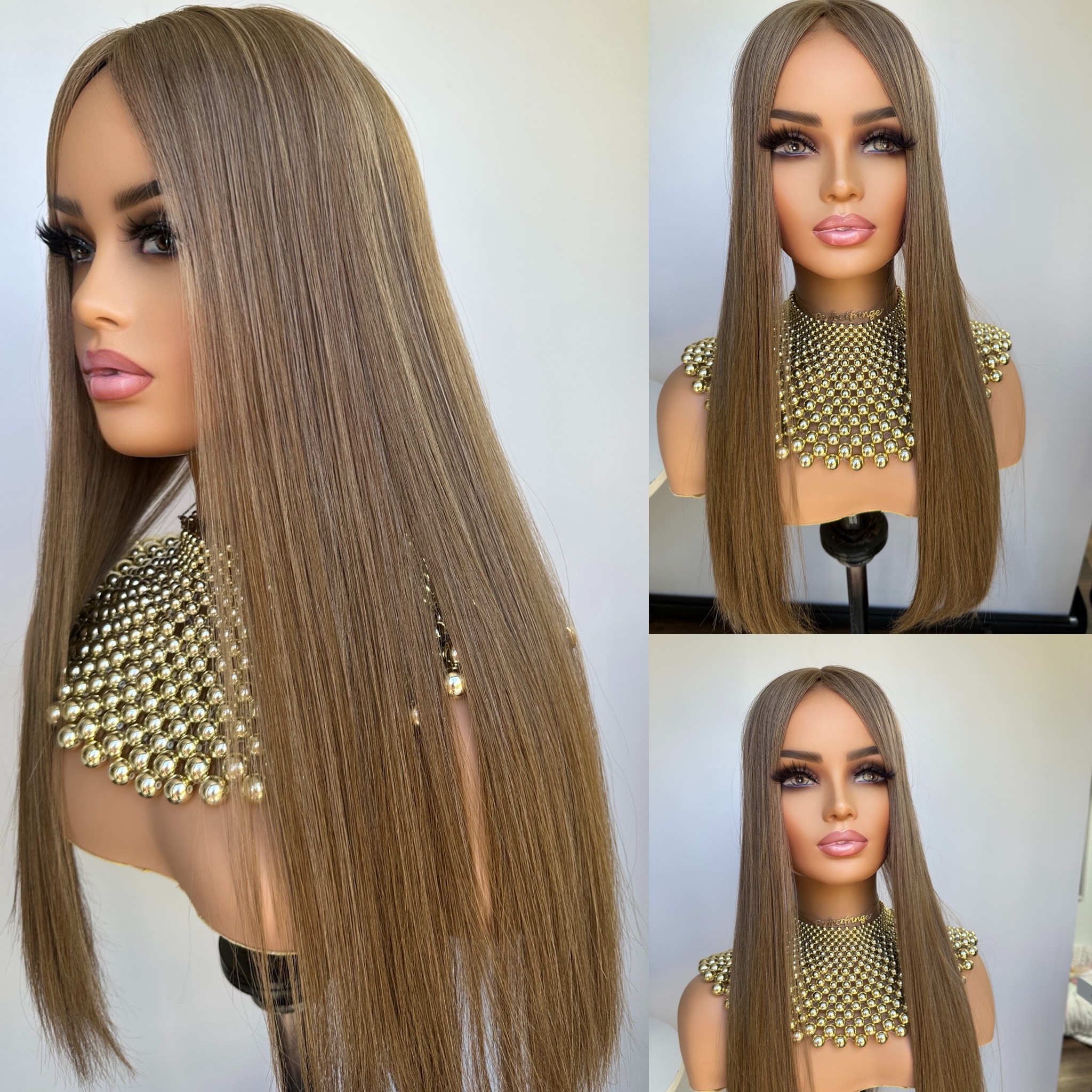 'HONEY' • 25-26" LENGTH • 155G •CLIP IN HAIR TOPPER UK 3 'HONEY' • 25-26" LENGTH • 155G •CLIP IN HAIR TOPPER UK - Image 3