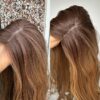 'CARAMEL GOLD' • 21" LENGTH • 145G • LUXURY SILK HAIR TOPPER - Image 9
