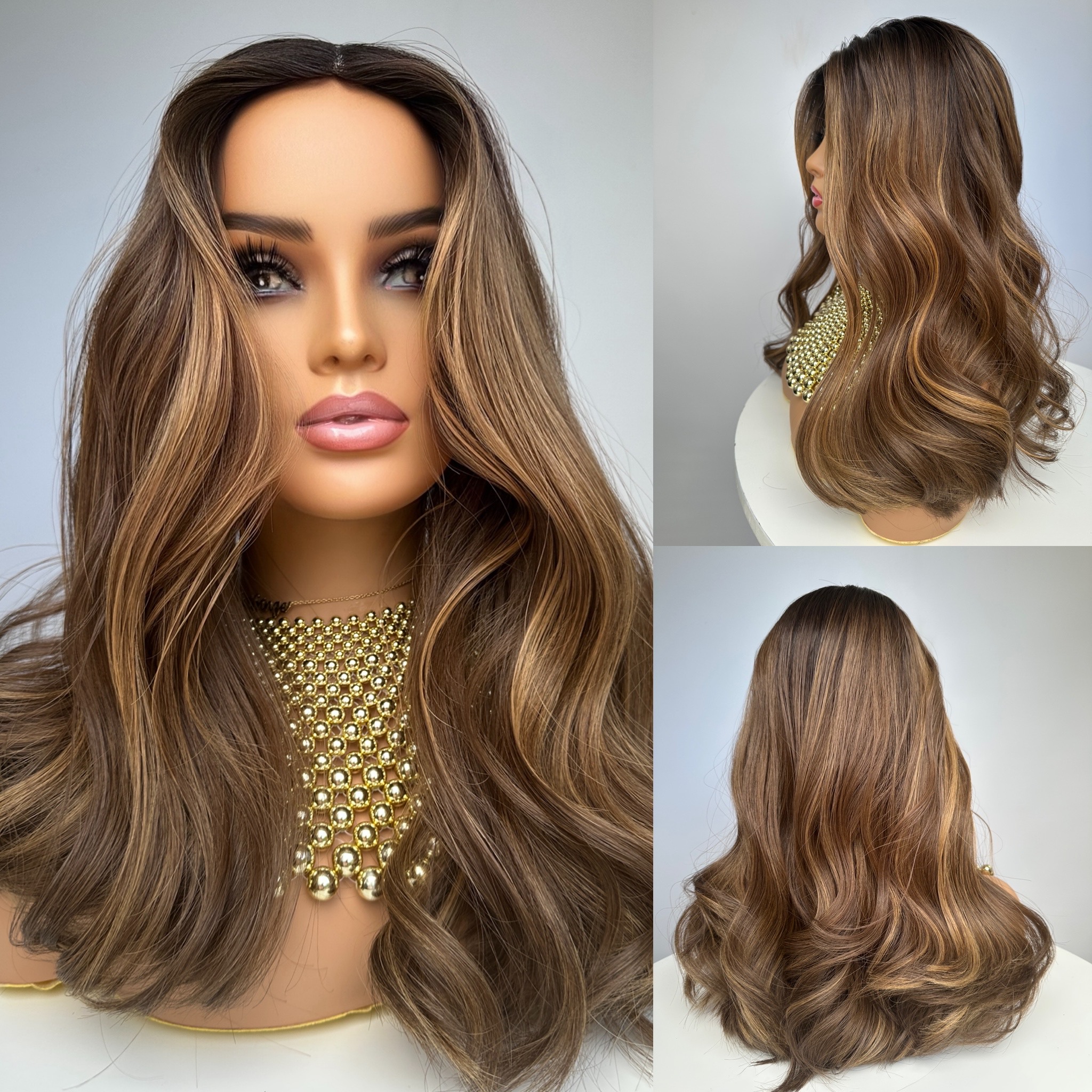 'TOFFEE CRUMBLE' • 20" LENGTH • 169G •BEST HAIR TOPPER UK 2 'TOFFEE CRUMBLE' • 20" LENGTH • 169G •BEST HAIR TOPPER UK - Image 2