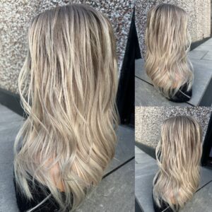 'WINTER SUN' • 18" LENGTH • 135G • SILKY BLONDE CLIP IN HAIR TOPPER