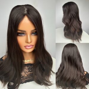 'SEXY BROWN' • Choose Length/Gram • BEST BRUNETTE HAIR TOPPER UK