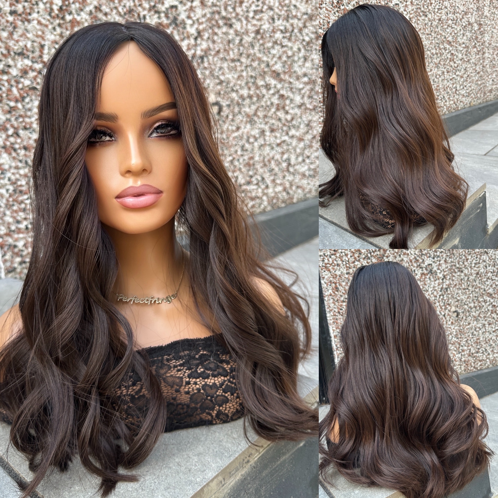 'ROYALY' • 21-22" LENGTH • Medium/Thick 175g • Virgin with Darker Ombré 2 'ROYALY' • 21-22" LENGTH • Medium/Thick 175g • Virgin with Darker Ombré - Image 2