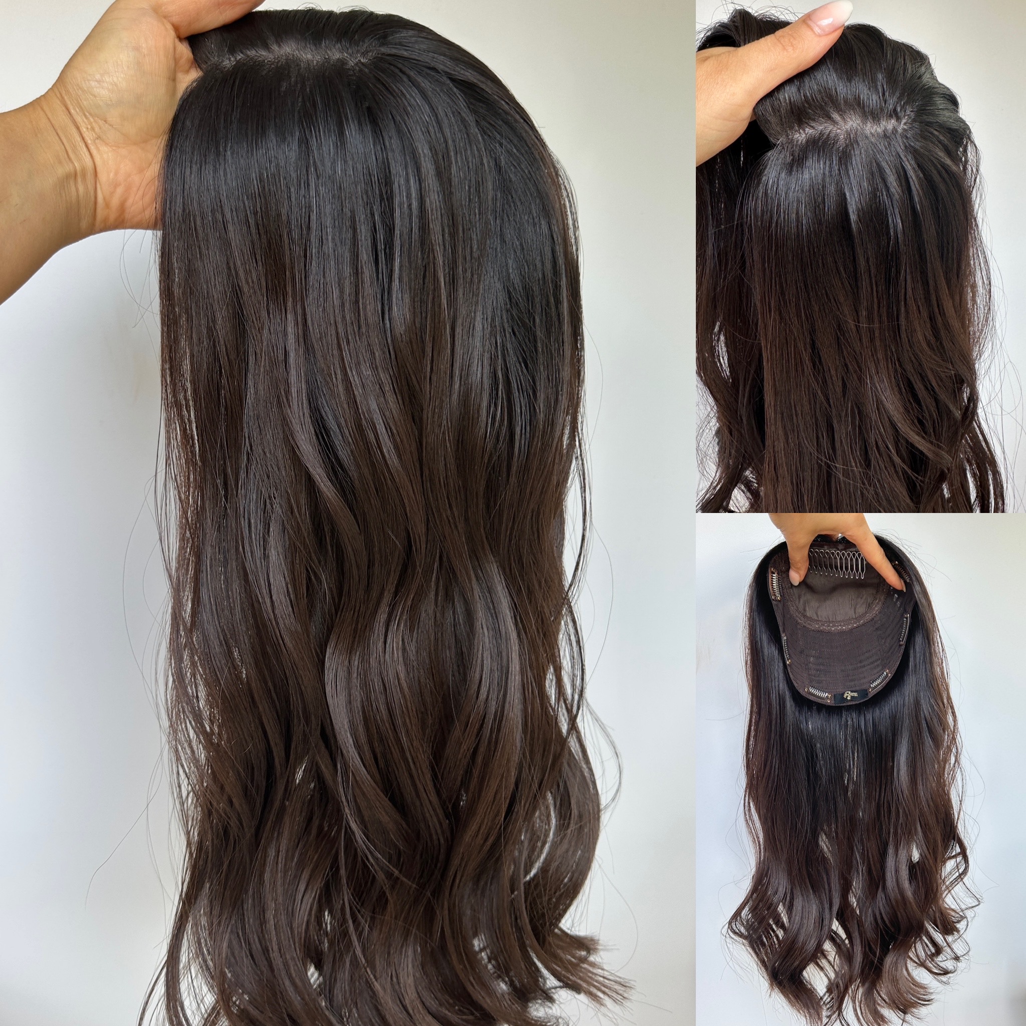 'ROYALY' • 21-22" LENGTH • Medium/Thick 175g • Virgin with Darker Ombré 7 'ROYALY' • 21-22" LENGTH • Medium/Thick 175g • Virgin with Darker Ombré - Image 7