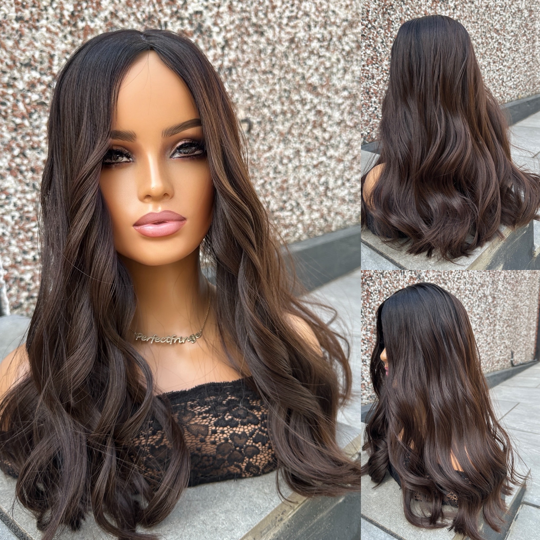 'ROYALY' • 21-22" LENGTH • Medium/Thick 175g • Virgin with Darker Ombré 5 'ROYALY' • 21-22" LENGTH • Medium/Thick 175g • Virgin with Darker Ombré - Image 5