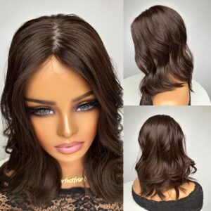 'INTENSE BROWN' • Choose Length/Gram • BEST BRUNETTE HAIR TOPPER UK