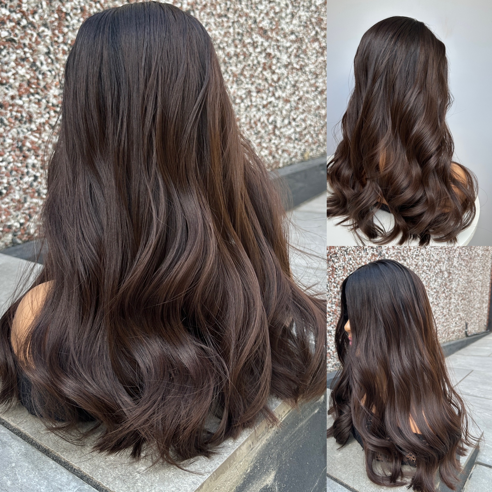 'ROYALY' • 21-22" LENGTH • Medium/Thick 175g • Virgin with Darker Ombré 1 'ROYALY' • 21-22" LENGTH • Medium/Thick 175g • Virgin with Darker Ombré