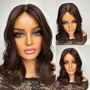 'INTENSE BROWN' • Choose Length • BEST BRUNETTE HAIR TOPPER UK