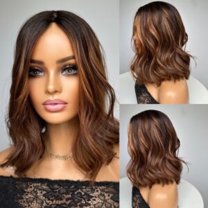 'CHILLI GOLD' • 16 LENGTH • 125G • BEST LUXURY HAIR TOPPER UK