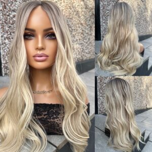 'CALIFORNIA' • 24" LENGTH • 184G • BLONDE LONG CLIP IN SILK HAIR TOPPER