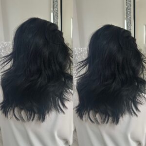 'BLACK GLOSS' • Most Lengths/Thicknesses • Fade Resistant Black Hair Topper