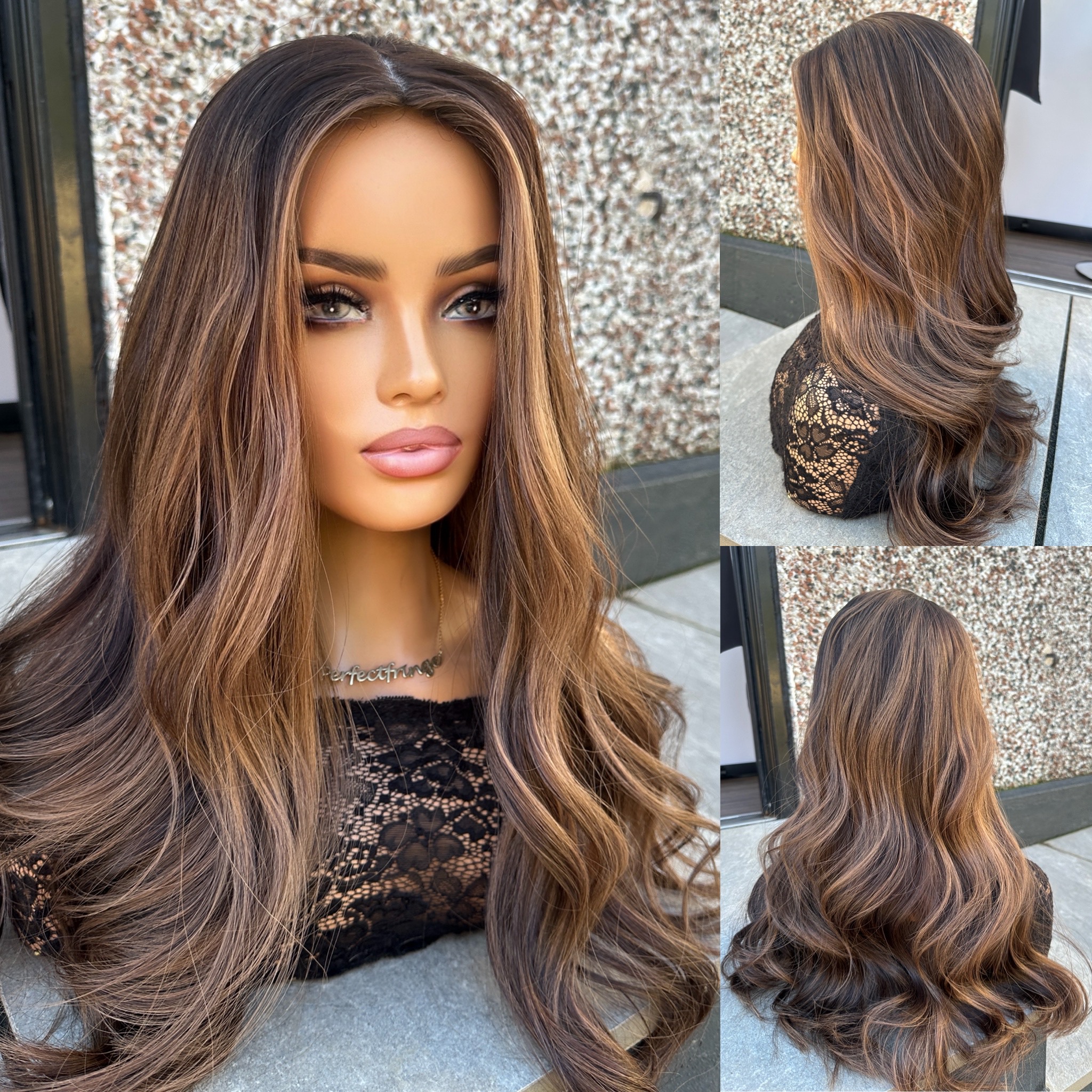 'CAPPUCCINO' • 23" LENGTH • Best Human Hair Topper UK 7 'CAPPUCCINO' • 23" LENGTH • Best Human Hair Topper UK - Image 7