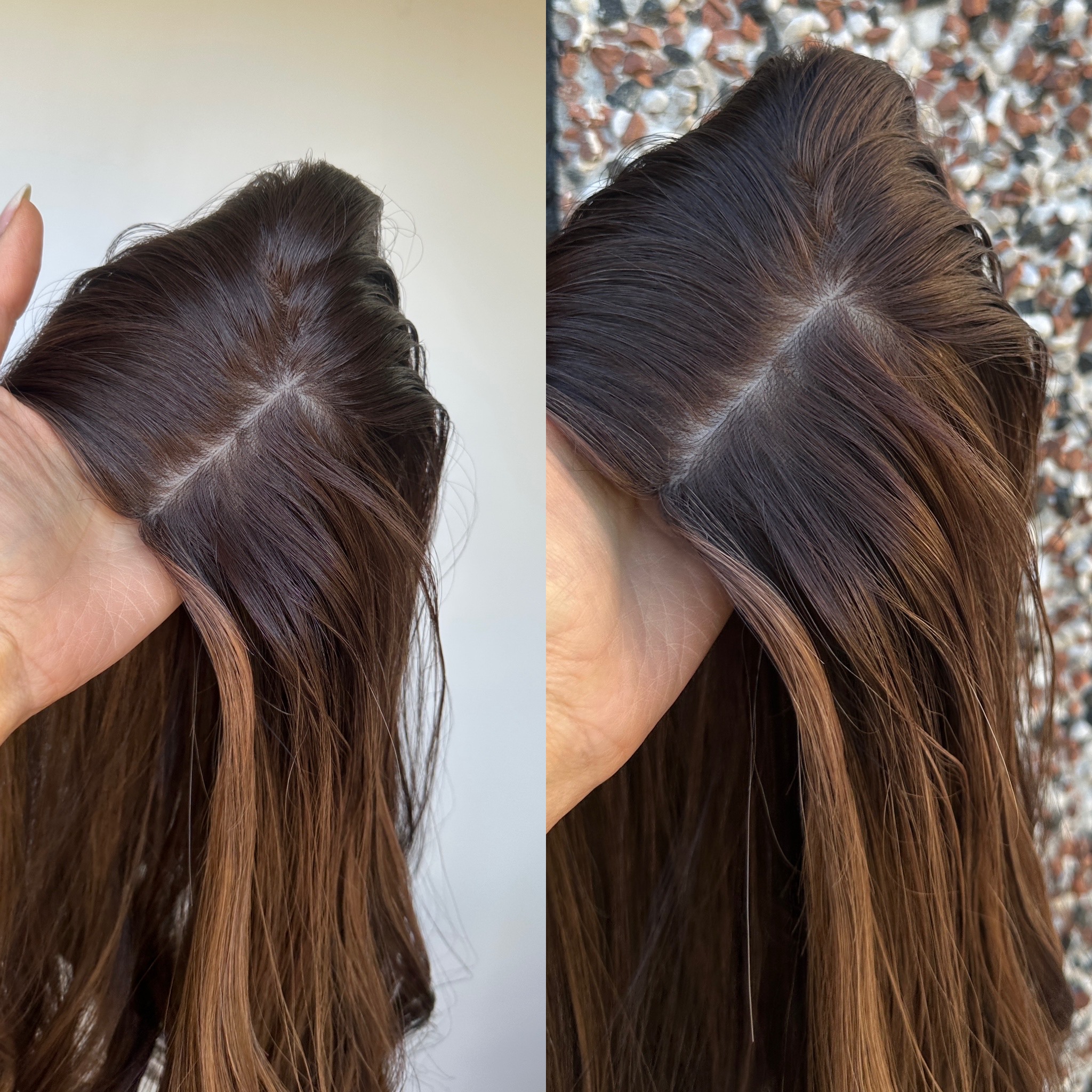 'CAPPUCCINO' • 23" LENGTH • Best Human Hair Topper UK 8 'CAPPUCCINO' • 23" LENGTH • Best Human Hair Topper UK - Image 8