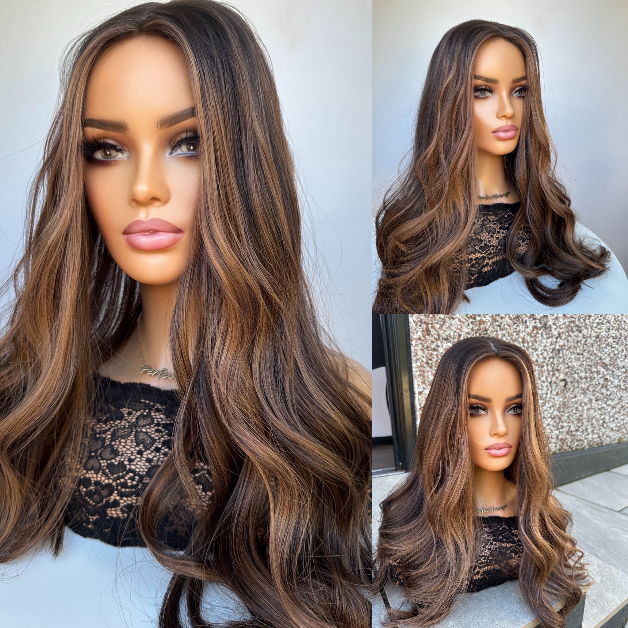 'CAPPUCCINO' • 23" LENGTH • Best Human Hair Topper UK 4 'CAPPUCCINO' • 23" LENGTH • Best Human Hair Topper UK - Image 4