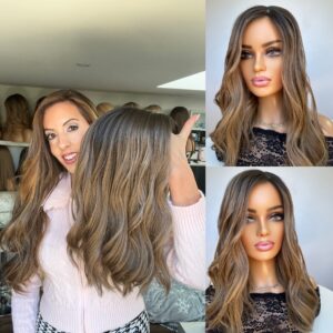 'ROASTED HAZELNUT' • 18-19" LENGTH • Best Toppers UK