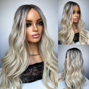 'ECHO' • 22-23" LENGTH • Smokey Root Ombre Hair Topper