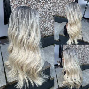'ARCTIC QUEEN' • 21-22" LENGTH • Creamy Baby Blonde Ombre
