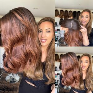 'SUGAR & SPICE'  • 18" Length • DEEP VIBRANT AUBURN OMBRE