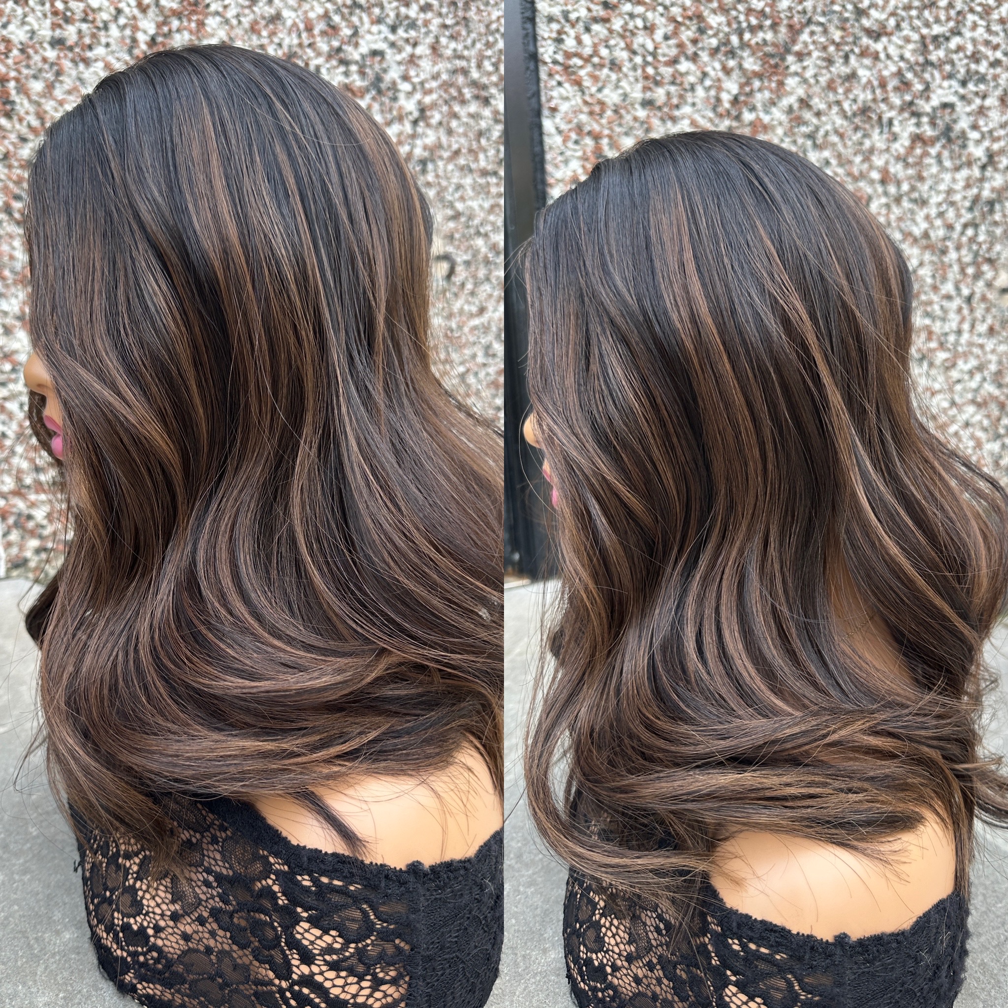 'TWIX' • 18" LENGTH • Dark/Darkest Virgin with Choc Highlights 6 'TWIX' • 18" LENGTH • Dark/Darkest Virgin with Choc Highlights - Image 6