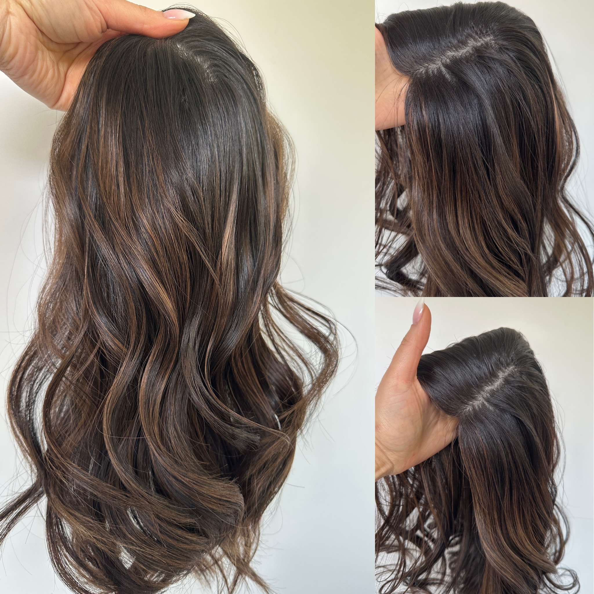 'TWIX' • 18" LENGTH • Dark/Darkest Virgin with Choc Highlights 7 'TWIX' • 18" LENGTH • Dark/Darkest Virgin with Choc Highlights - Image 7