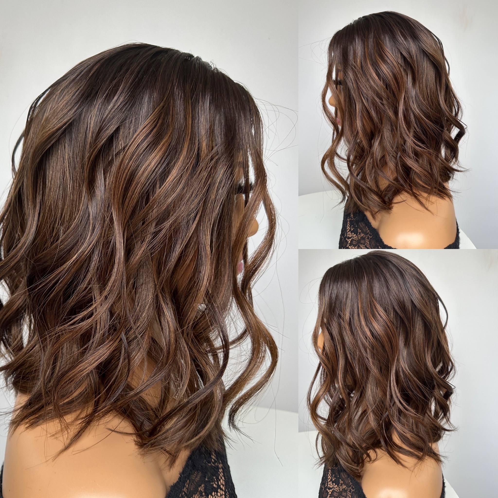 'TIRAMISU' • 15" LENGTH • Spicy Brunette Subtle Highlights 4 'TIRAMISU' • 15" LENGTH • Spicy Brunette Subtle Highlights - Image 4