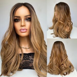 'BRONZE CARAMEL MELT'  • 22" Length • Flattest BEST Top Rated Toppers