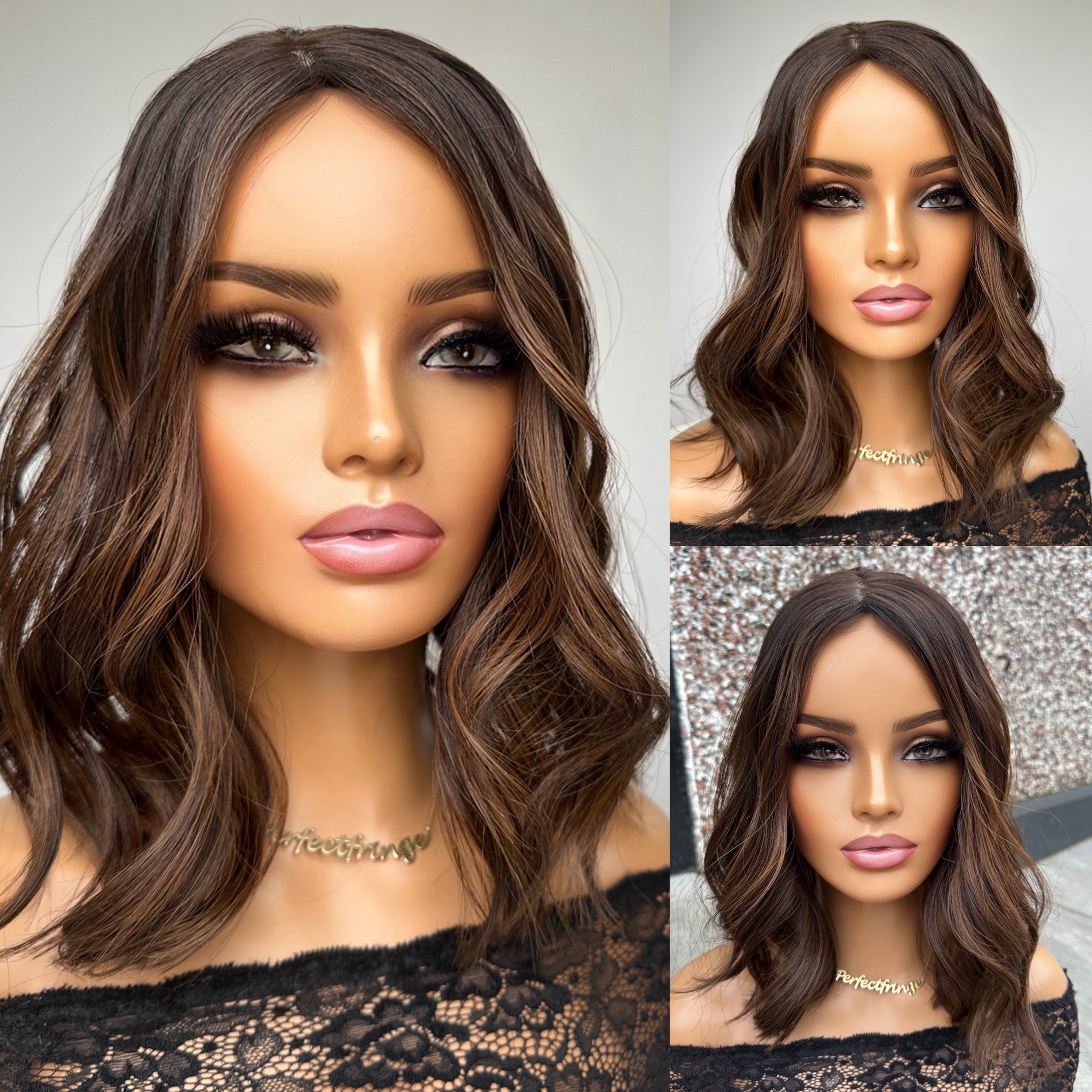 'TIRAMISU' • 15" LENGTH • Spicy Brunette Subtle Highlights 3 'TIRAMISU' • 15" LENGTH • Spicy Brunette Subtle Highlights - Image 3