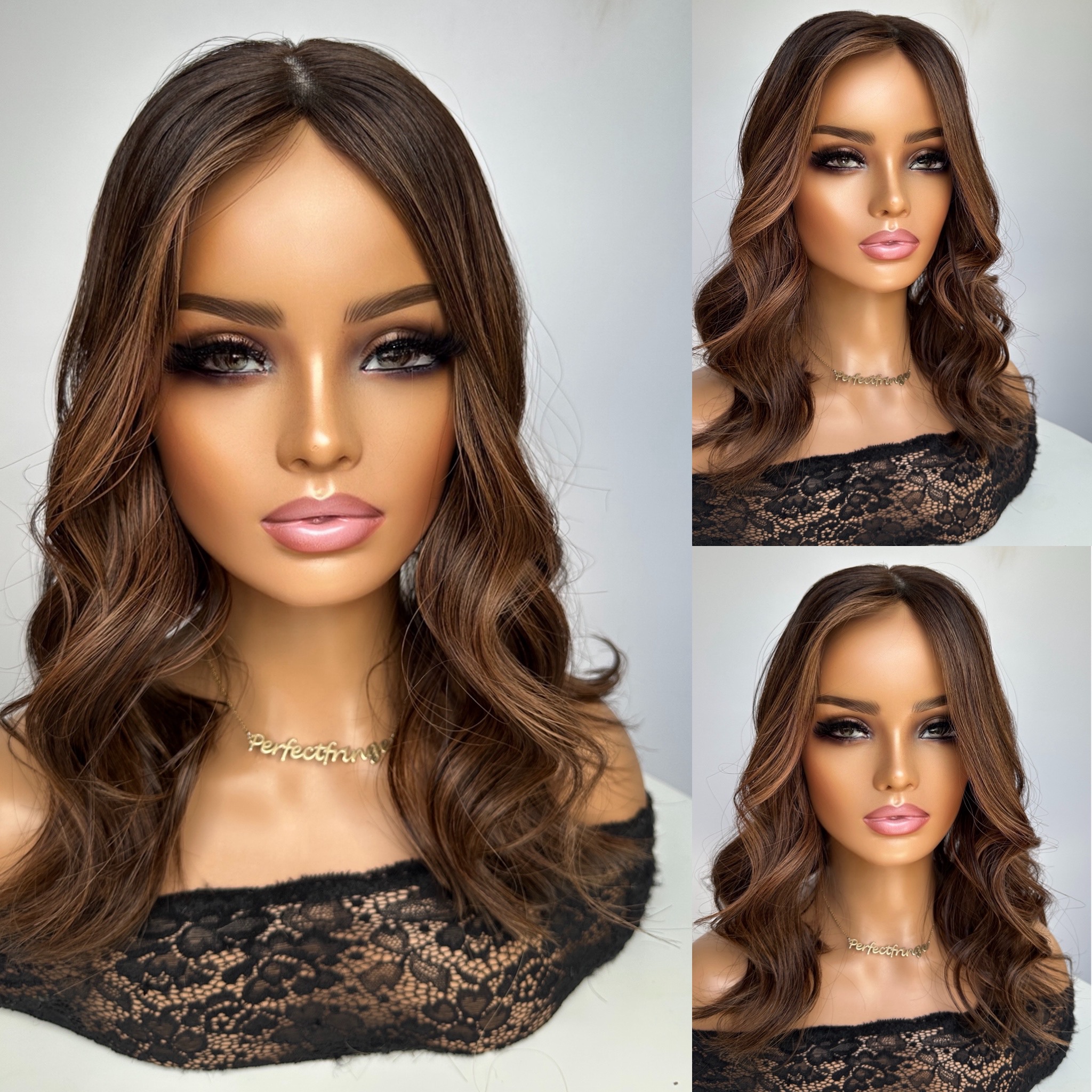 'CINNAMON WHISKY' • 17-18" LENGTH • Light-Weight Hair Topper 3 'CINNAMON WHISKY' • 17-18" LENGTH • Light-Weight Hair Topper - Image 3