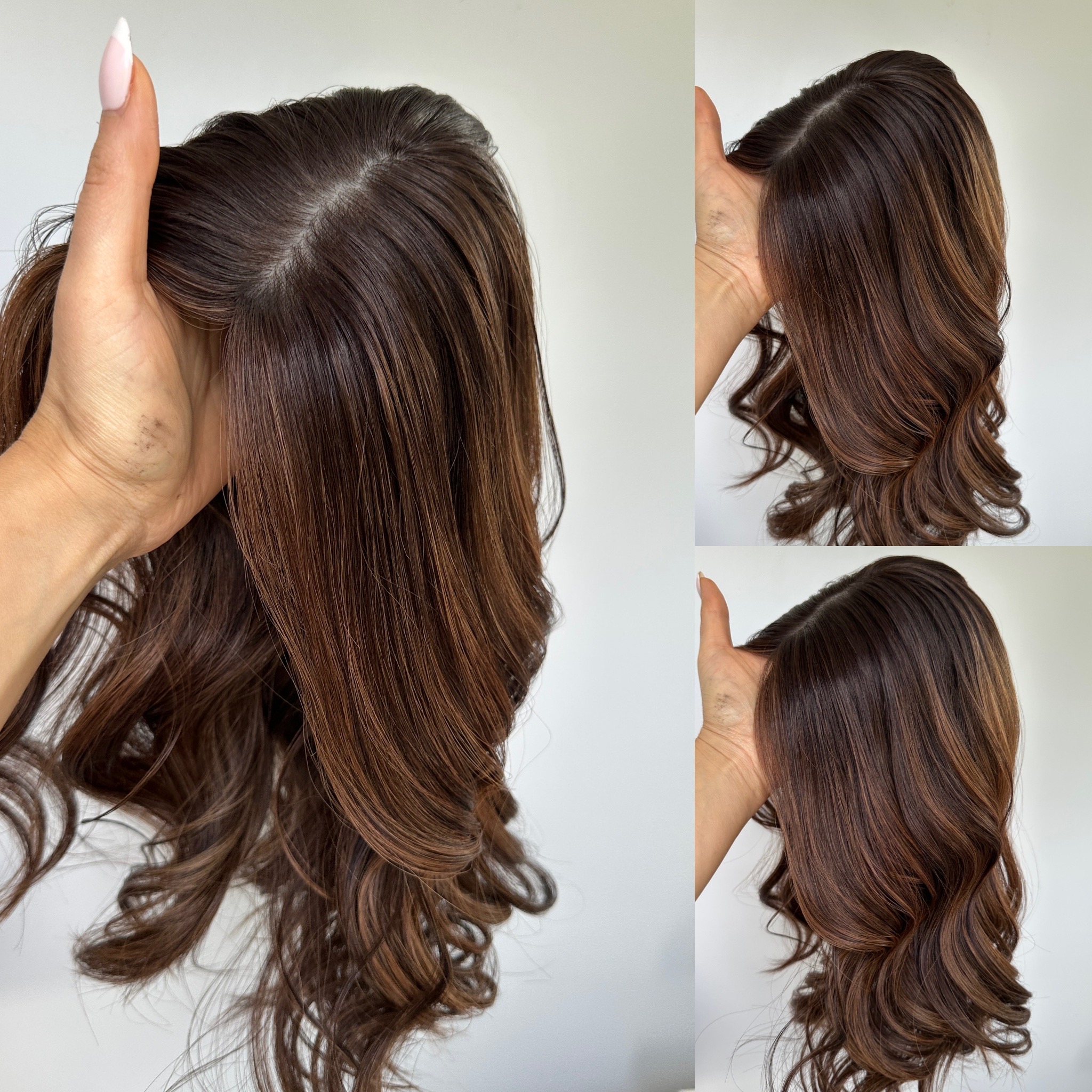 'CINNAMON WHISKY' • 17-18" LENGTH • Light-Weight Hair Topper 5 'CINNAMON WHISKY' • 17-18" LENGTH • Light-Weight Hair Topper - Image 5