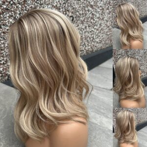 'BANOFFEE PIE' • 17" LENGTH • Medium/Thick • Stunning Blonde Mix